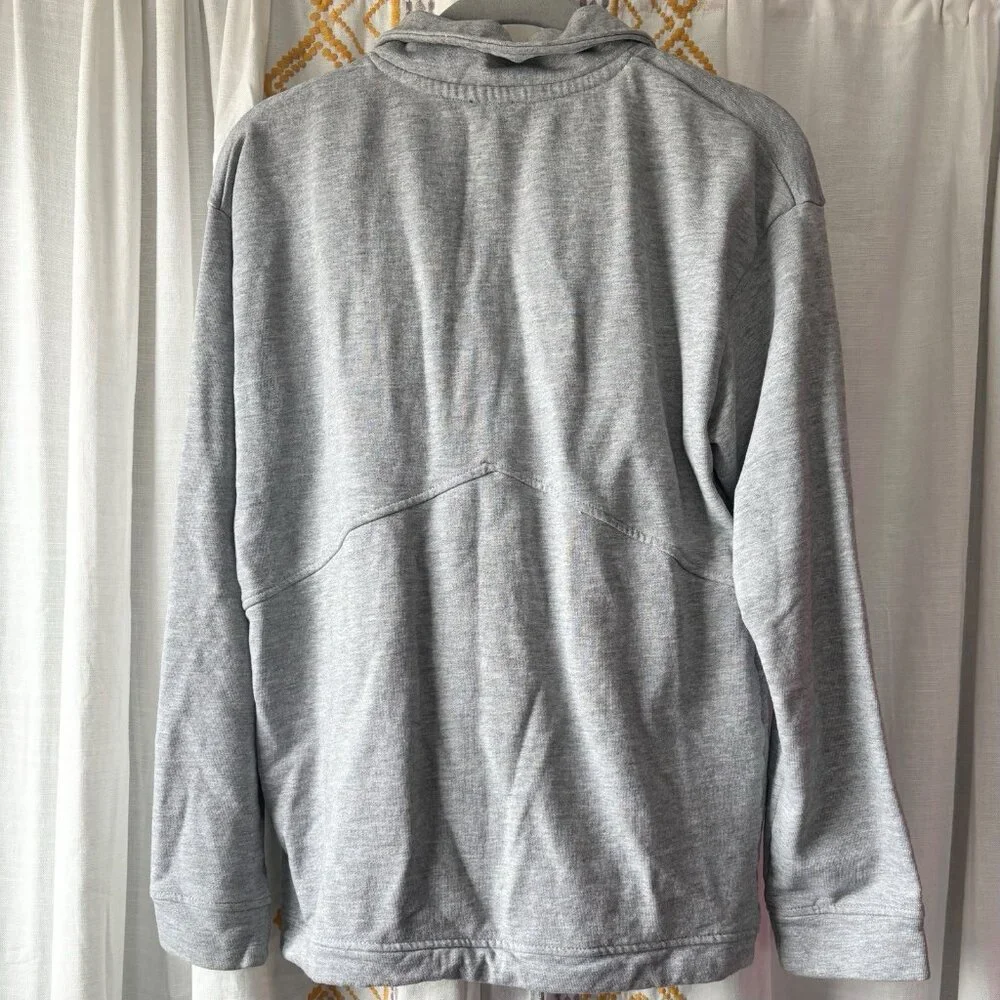 Billebeino Grey Half Zip Brick Sweatshirt (Size S) Drawstring Hem Pullover FW22